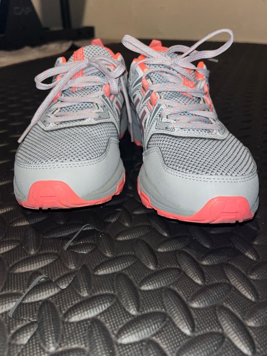 ASICS Gel Venture 8 Trail Running Shoes Grey Coral Size 6.5 - Picture 6 of 7